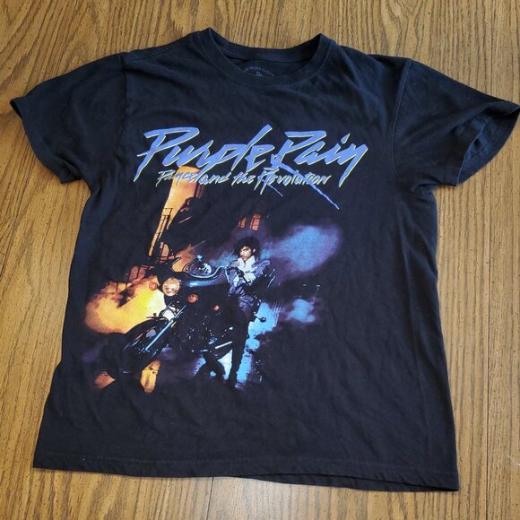The Prince Estate Official And Approved Brand Purple Rain T Shirt Small - Picture 1 of 5